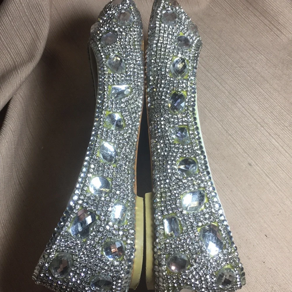 Marc Defang bling bedazzle rhinestone shoes